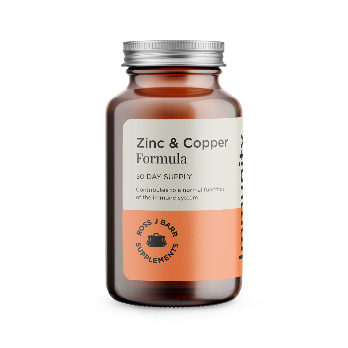 Jar of Ross J Barr Supplements Zinc & Copper Formula